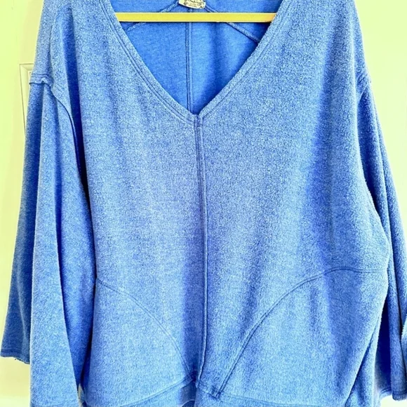 NWOT Free People Day Off Fleece Lounge Pullover Size Medium - Picture 4 of 5